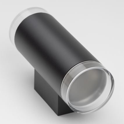Brilagi - Applique da esterno LED RGBW dimmerabile MATERA 2xGU10/4,8W/230V 3000K IP54 nero + telecomando