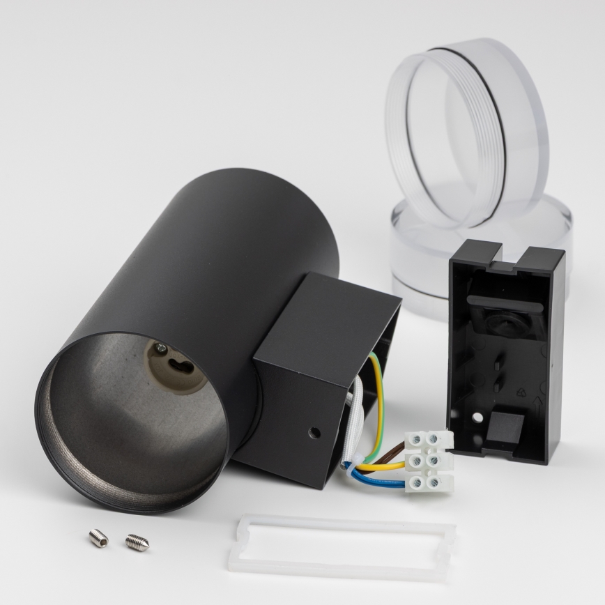 Brilagi - Applique da esterno LED RGBW dimmerabile MATERA 2xGU10/4,8W/230V 3000K IP54 nero + telecomando