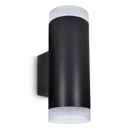 Brilagi - Applique da esterno LED RGBW dimmerabile MATERA 2xGU10/4,8W/230V 3000K IP54 nero + telecomando