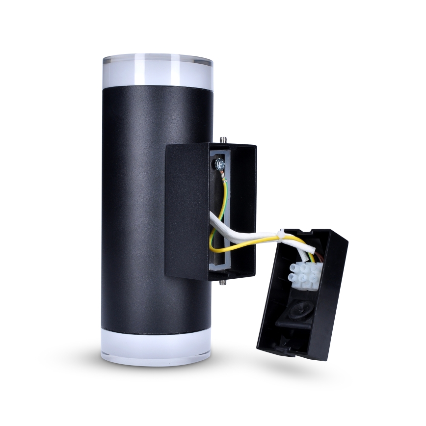 Brilagi - Applique da esterno LED RGBW dimmerabile MATERA 2xGU10/4,8W/230V 3000K IP54 nero + telecomando