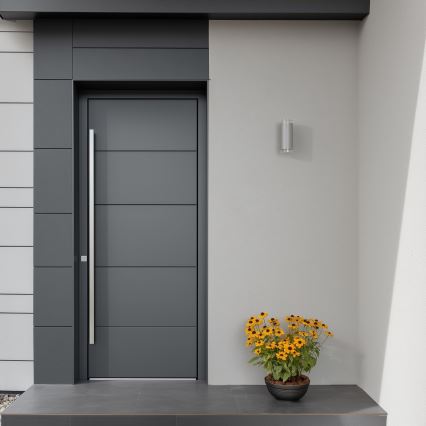 Brilagi - LED RGBW applique da esterno dimmerabile MATERA 2xGU10/6W/230V 3000K IP54 grigio + telecomando