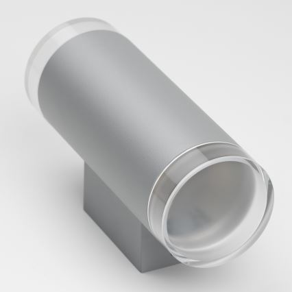 Brilagi - LED RGBW applique da esterno dimmerabile MATERA 2xGU10/6W/230V 3000K IP54 grigio + telecomando