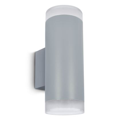 Brilagi - LED RGBW applique da esterno dimmerabile MATERA 2xGU10/6W/230V 3000K IP54 grigio + telecomando