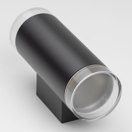 Brilagi - Applique da esterno LED RGBW dimmerabile MATERA 2xGU10/6W/230V 3000K IP54 nero + telecomando