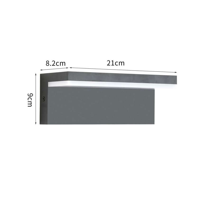 Brilagi - Applique da esterno LED TESSI LED/10W/230V antracite IP54