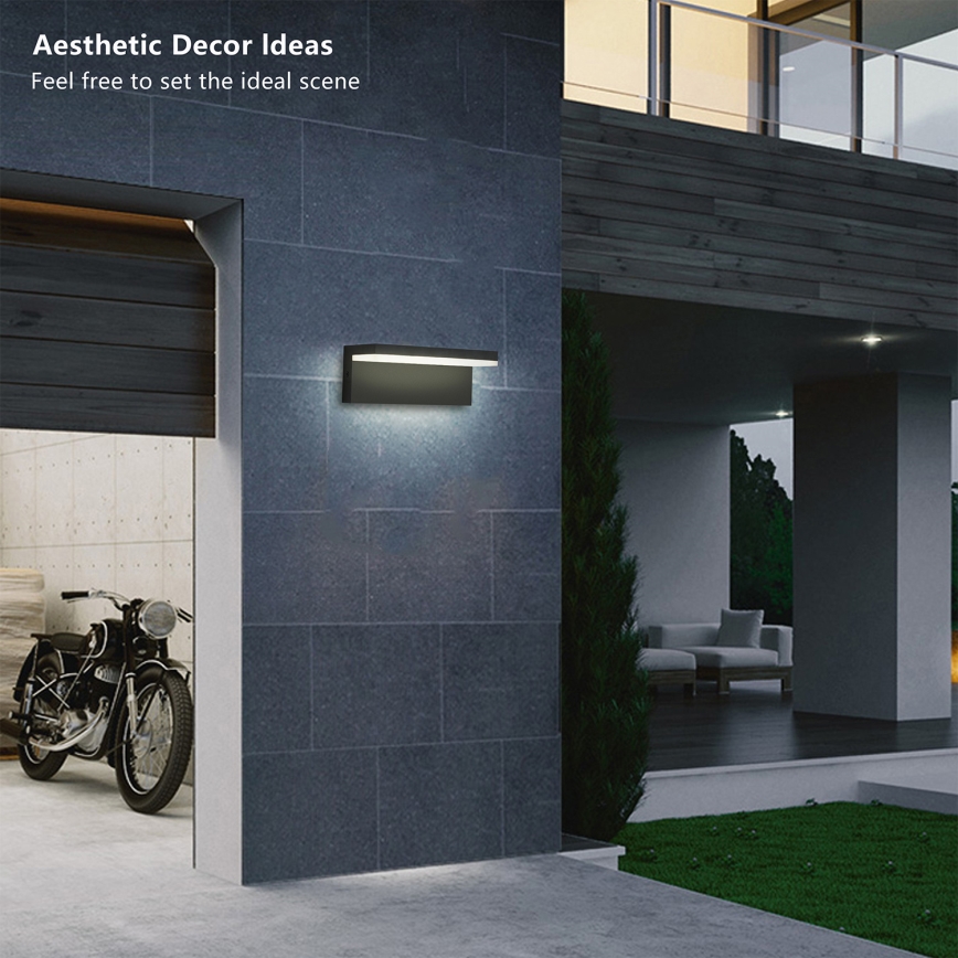 Brilagi - Applique da esterno LED TESSI LED/10W/230V nera IP54