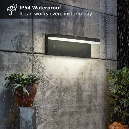 Brilagi - Applique da esterno LED TESSI LED/10W/230V nera IP54