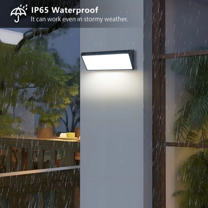 Brilagi - Applique da esterno TRIANGLE LED/42W/230V 45 cm nero IP65