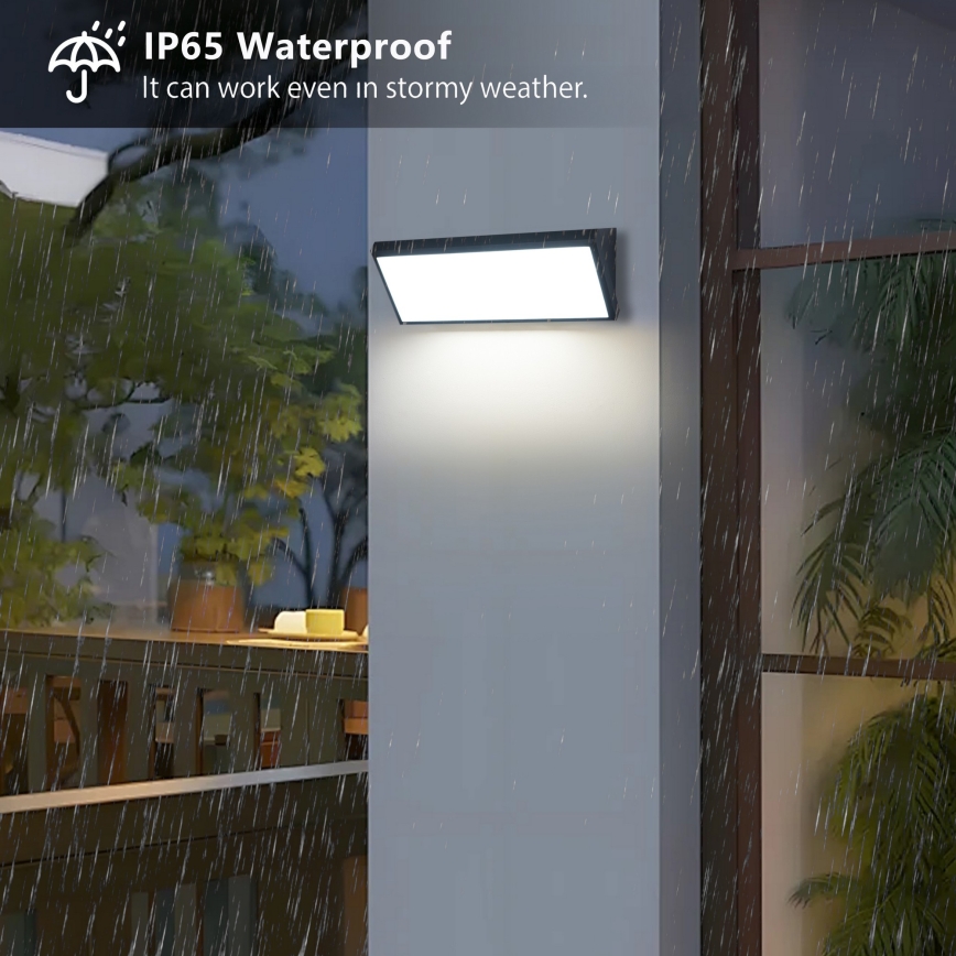 Brilagi - Applique da esterno TRIANGLE LED/42W/230V 45 cm nero IP65