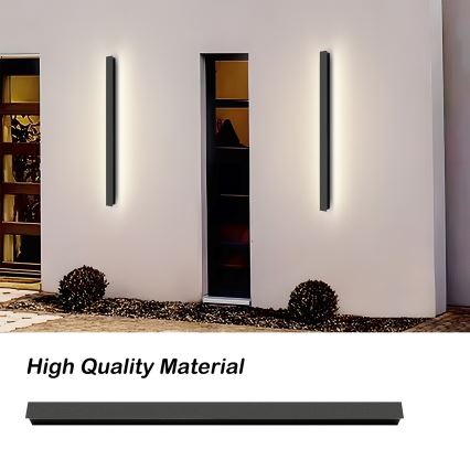 Brilagi - Applique da esterno LINEAR LED, 22W, 230V, 3000K, IP65, 100 cm, nero, CRI 90
