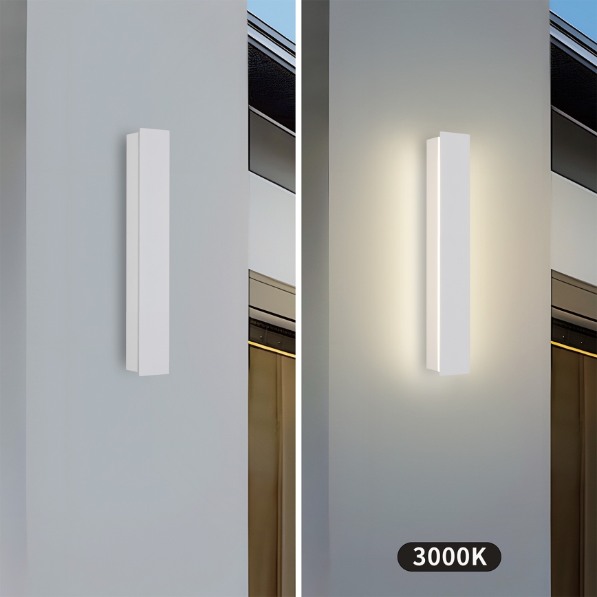 Brilagi - Lampada da parete LED per esterni LINEAR LED/8W/230V 3000K IP65 30 cm bianca CRI 90