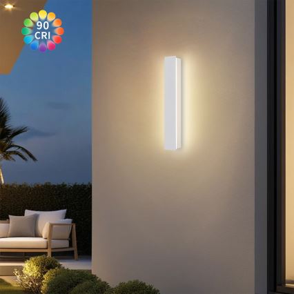 Brilagi - Lampada da parete LED per esterni LINEAR LED/8W/230V 3000K IP65 30 cm bianca CRI 90
