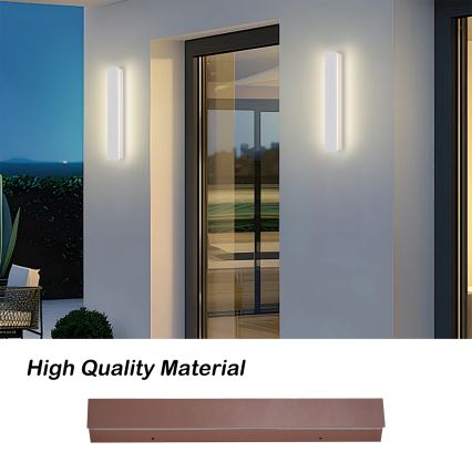Brilagi - Lampada da parete LED per esterni LINEAR LED/8W/230V 3000K IP65 30 cm bianca CRI 90