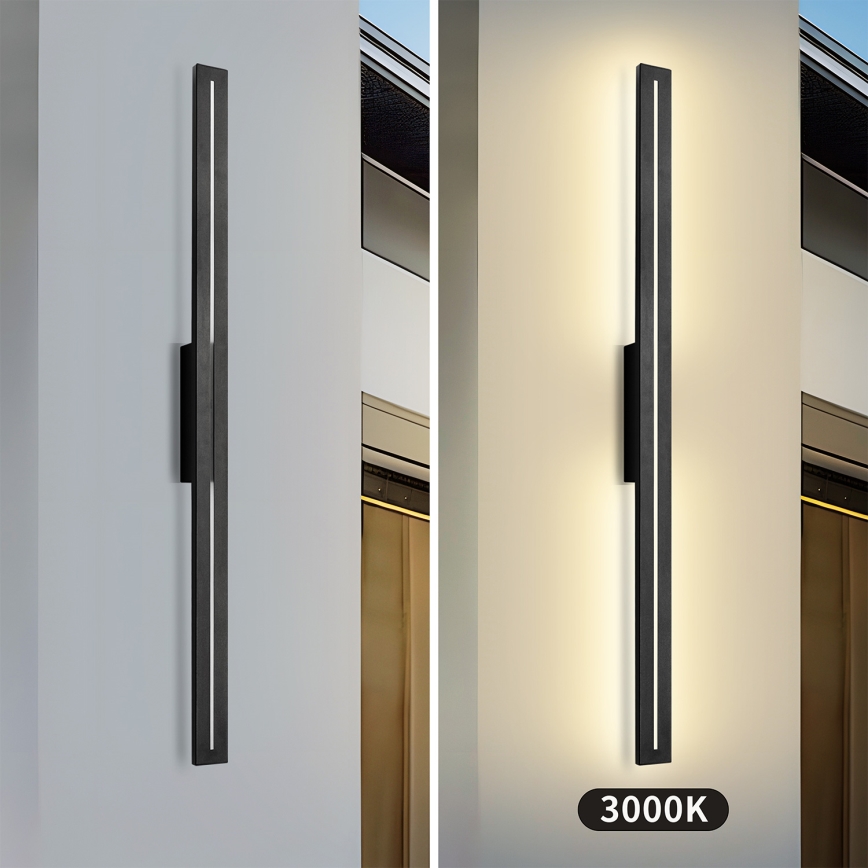Brilagi - Lampada da parete LED da esterno LINEO LED/24W/230V 3000K IP65 100 cm nero CRI 90
