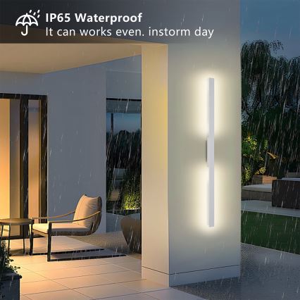 Brilagi - Applique da esterno LED LUNA LED/24W/230V 3000K IP65 100 cm bianco CRI 90