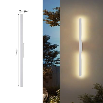 Brilagi - Applique da esterno LED LUNA LED/24W/230V 3000K IP65 100 cm bianco CRI 90