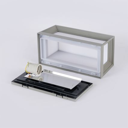 Brilagi - Applique da esterno PARKER 1xE27/60W/230V grigia IP44