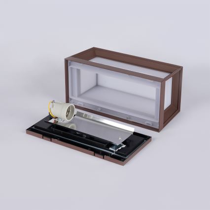 Brilagi - Applique da esterno PARKER 1xE27/60W/230V marrone IP44