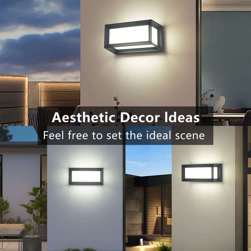 Brilagi - Applique da esterno PARKER LED/12W/230V antracite IP44