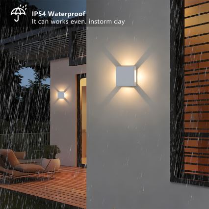 Brilagi - Applique da esterno QUADRAY LED/6W/230V bianco IP54