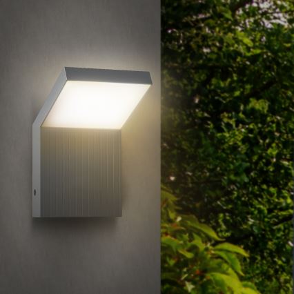 Brilagi - Applique da esterno RIANO LED/8W/230V argento IP65