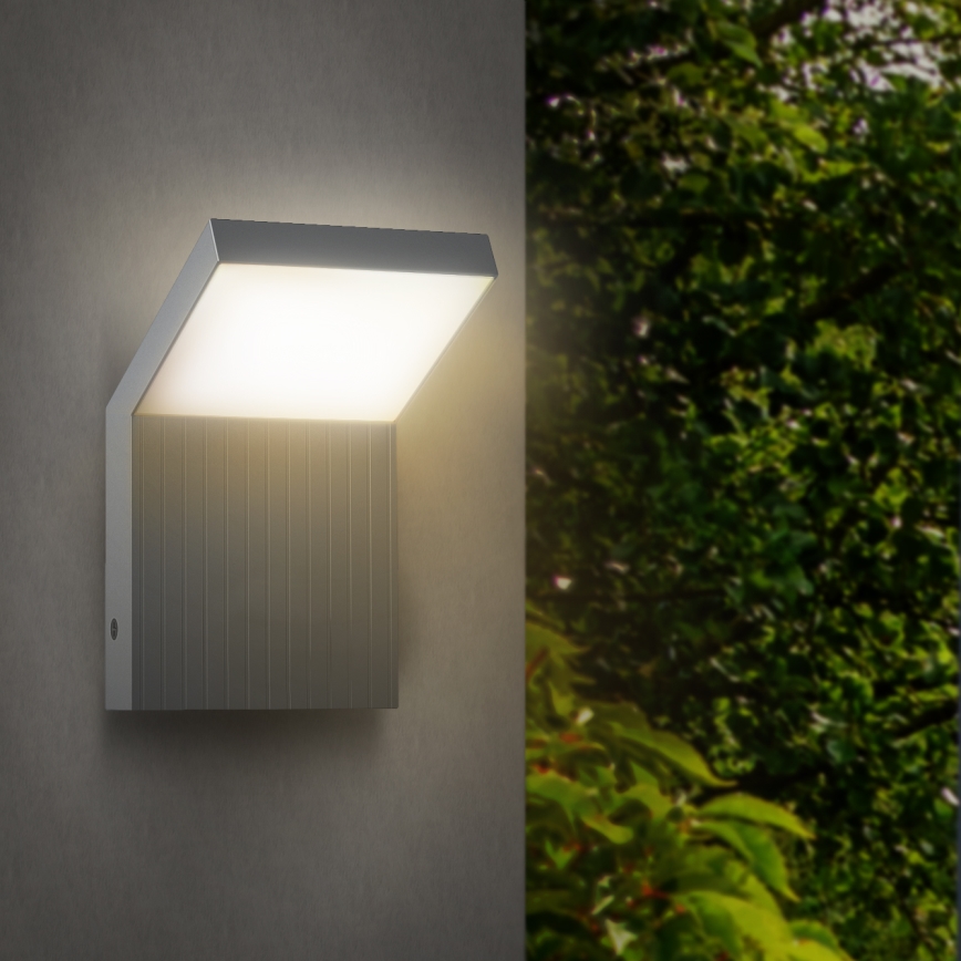 Brilagi - Applique da esterno RIANO LED/8W/230V argento IP65