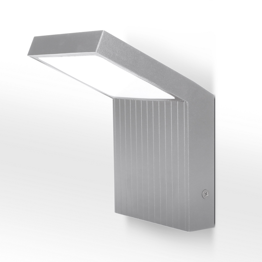 Brilagi - Applique da esterno RIANO LED/8W/230V argento IP65
