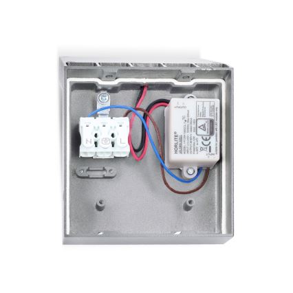 Brilagi - Applique da esterno RIANO LED/8W/230V argento IP65