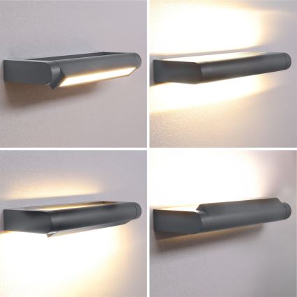 Brilagi - Applique da esterno a LED SALERNO LED/12W/230V 35,5 cm antracite IP65