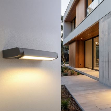Brilagi - Applique da esterno a LED SALERNO LED/12W/230V 35,5 cm antracite IP65