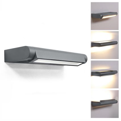 Brilagi - Applique da esterno a LED SALERNO LED/12W/230V 35,5 cm antracite IP65