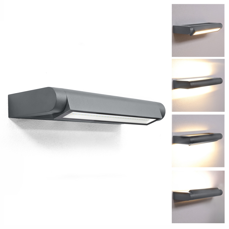 Brilagi - Applique da esterno a LED SALERNO LED/12W/230V 35,5 cm antracite IP65