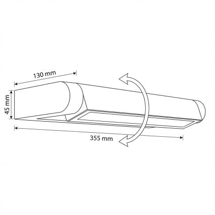 Brilagi - Applique da esterno a LED SALERNO LED/12W/230V 35,5 cm antracite IP65