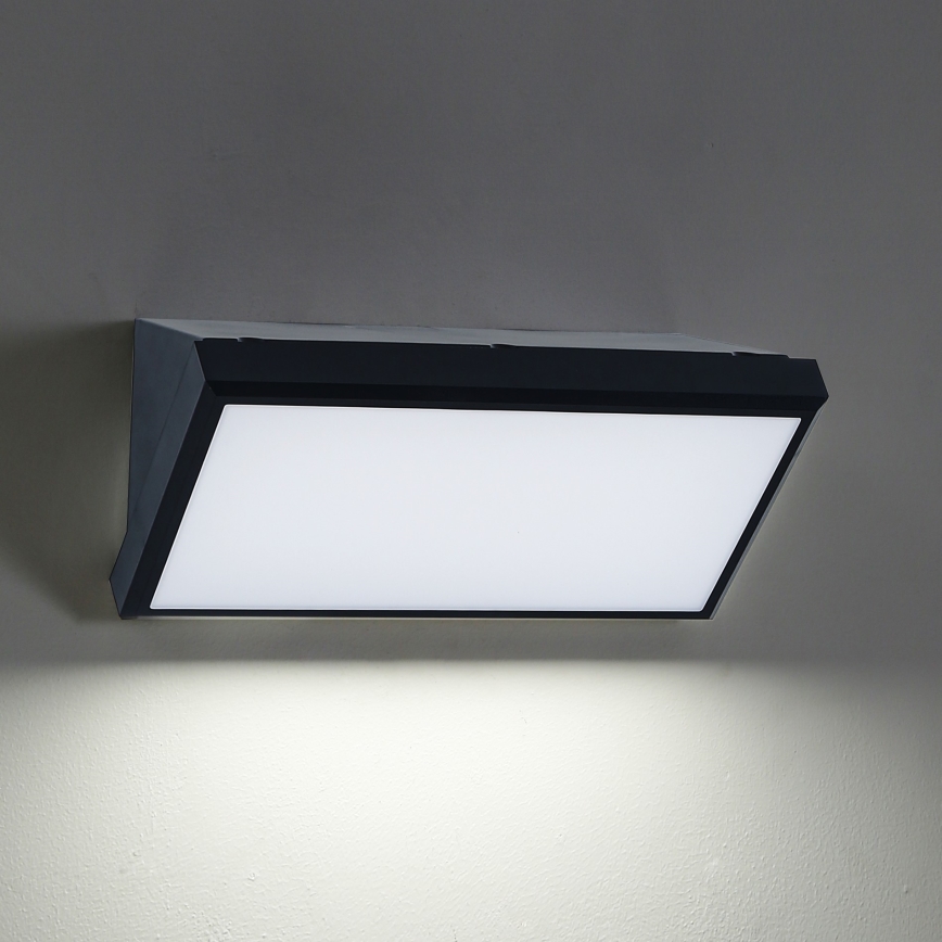 Brilagi - Applique da esterno TRIANGLE 1xE27/60W/230V nero IP65