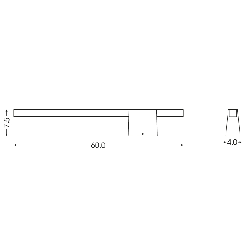 BRILAGI - Applique da esterno VELORA LED/9W/230V 60 cm IP44 antracite