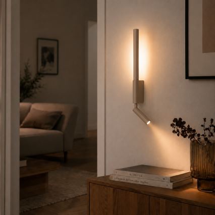 BRILAGI - Applique da parete a LED VIXON LED/3W/230V + LED/5W beige CRI 90