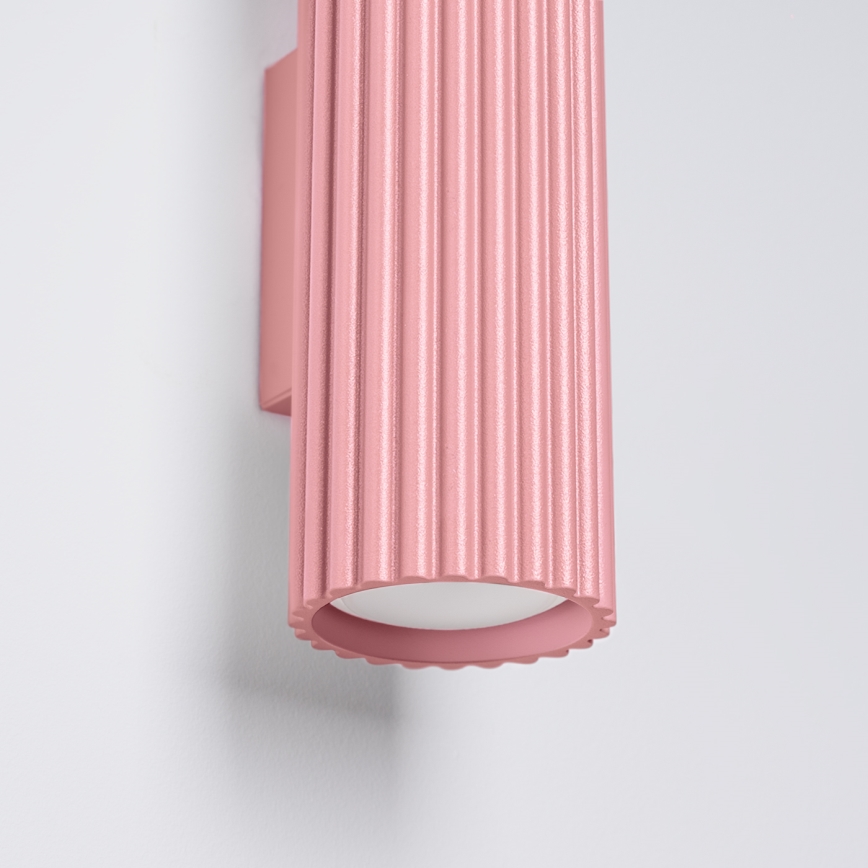 Brilagi - Applique da parete CRESTO 2xGU10/10W/230V 30 cm rosa