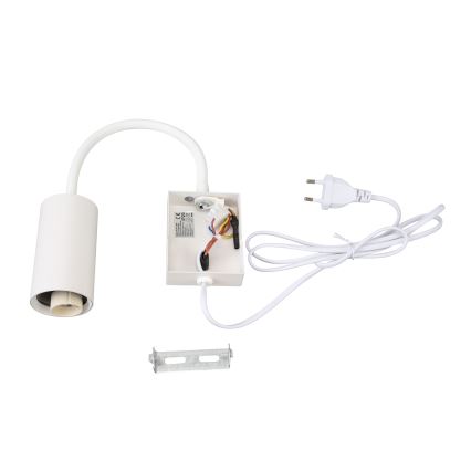 Brilagi - Lampada da parete flessibile con interruttore SELE 1xGU10/30W/230V bianca