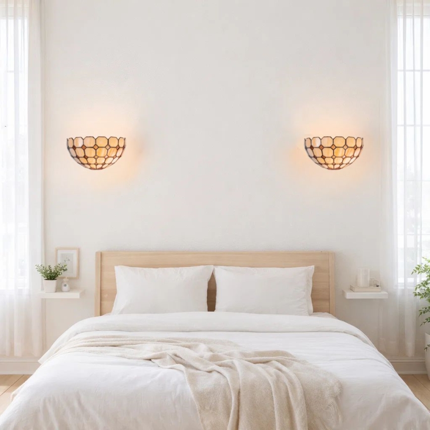 Brilagi - Applique da parete in stile Tiffany DORAN 1xE14/40W/230V