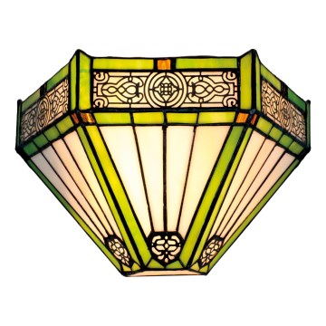 BRILAGI - Applique da parete in vetro Tiffany EMERALD 1xE14/40W/230V