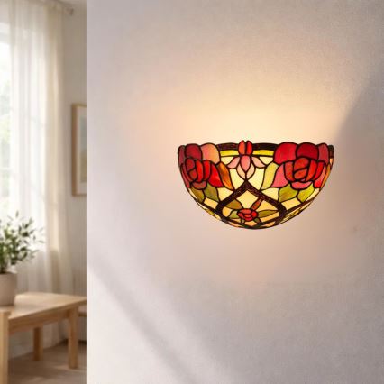 Brilagi - Applique da parete in vetro Tiffany GARLAN 1xE14/40W/230V
