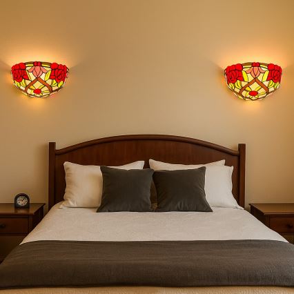 Brilagi - Applique da parete in vetro Tiffany GARLAN 1xE14/40W/230V