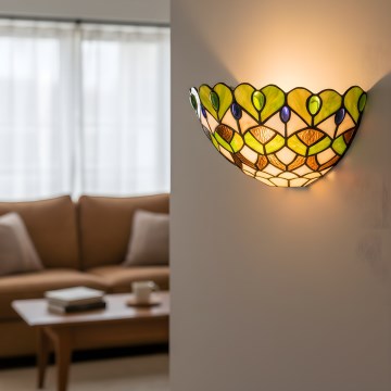 Brilagi - Applique da parete in vetro Tiffany MARGARET 1xE27/40W/230V