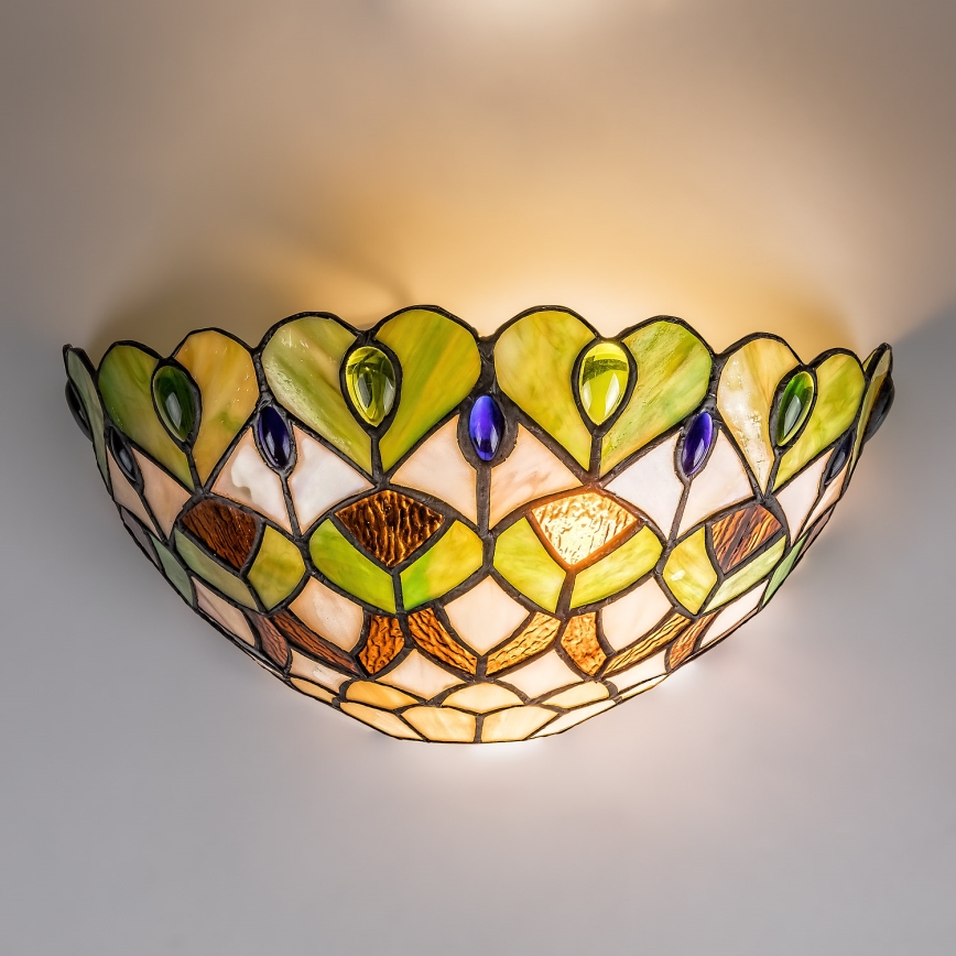 Brilagi - Applique da parete in vetro Tiffany MARGARET 1xE27/40W/230V