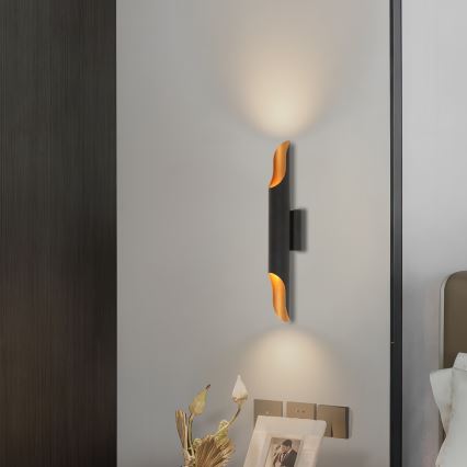 Brilagi - Applique da parete KALMAR 2xE27/40W/230V nero/bronzo