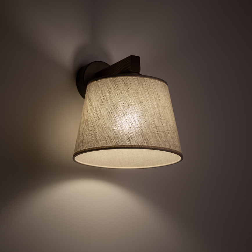 Brilagi - Applique da parete LATTE 1xE27/60W/230V pino/beige