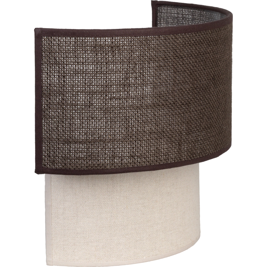 Brilagi - Applique da parete LED BOHO ECO 1xE27/10W/230V marrone/crema