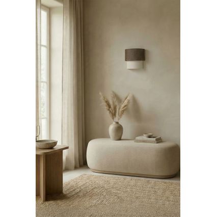 Brilagi - Applique da parete LED BOHO ECO 1xE27/10W/230V marrone/crema