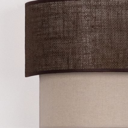 Brilagi - Applique da parete LED BOHO ECO 1xE27/10W/230V marrone/crema