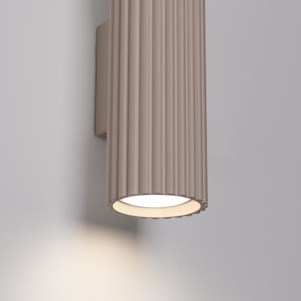 Brilagi - Applique da parete LED CRESTO 2x GU10 / 10 W / 230 V, 30 cm, taupe
